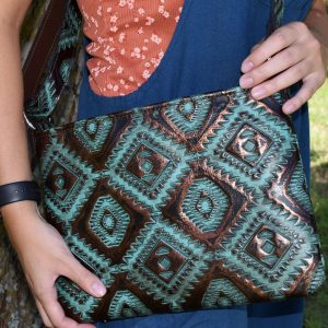 Aztec Turquoise Copper Cross Body Bag