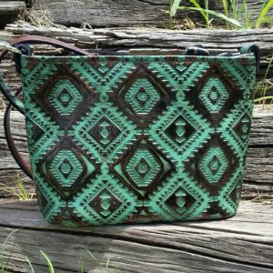 Aztec Turquoise Copper Classic Concealed Carry Purse