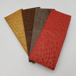 Ostrich Leather Bi-fold Wallet